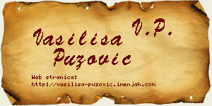 Vasilisa Puzović vizit kartica